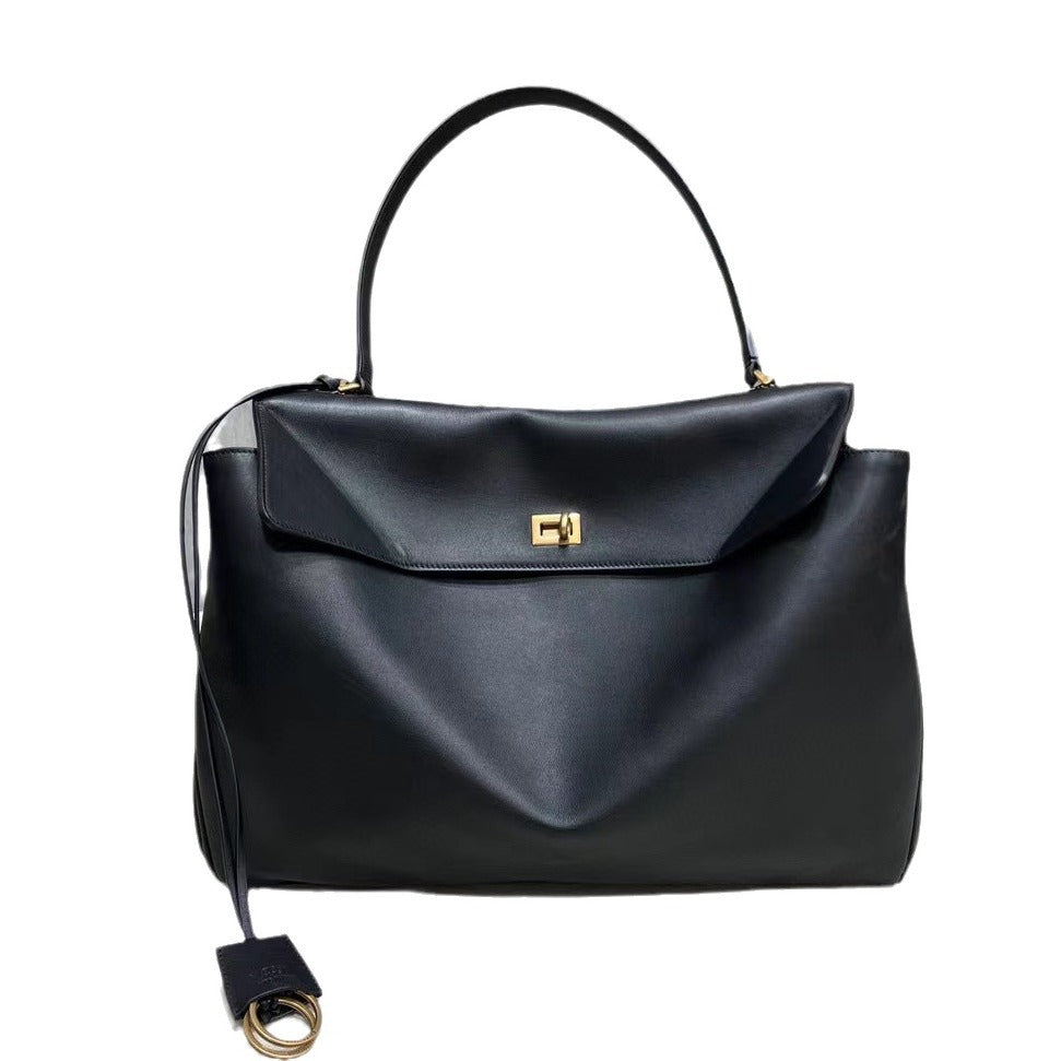 Women's Genuine Leather High-grade Underarm Commuter Kelly Shoulder Bags