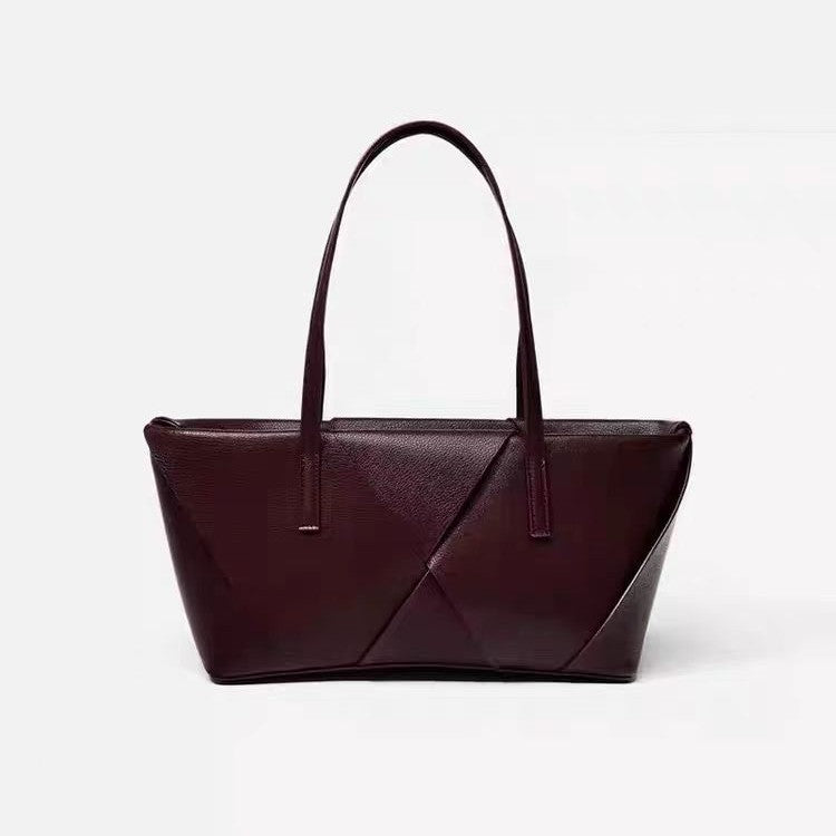 Versatile Niche Simple Textured Fashion Hand-held Bags