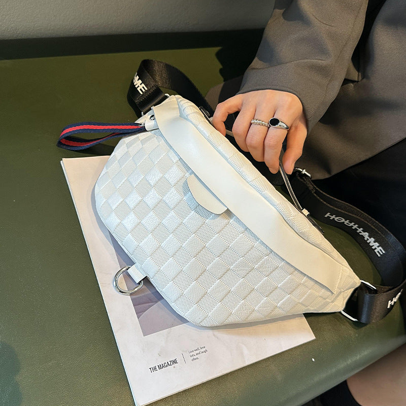 Women's Trendy Fashion Plaid Dumpling Tide Shoulder Bags