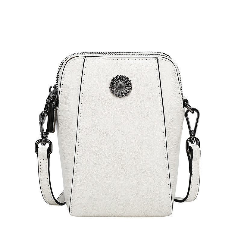Women's Genuine Leather Oil Wax Fashion Cheap Bags