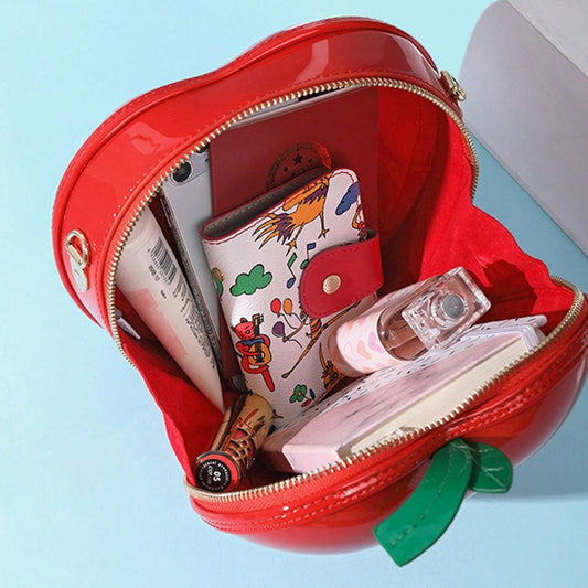Women's Christmas Creative Shape Apple Lightweight Mobile Shoulder Bags