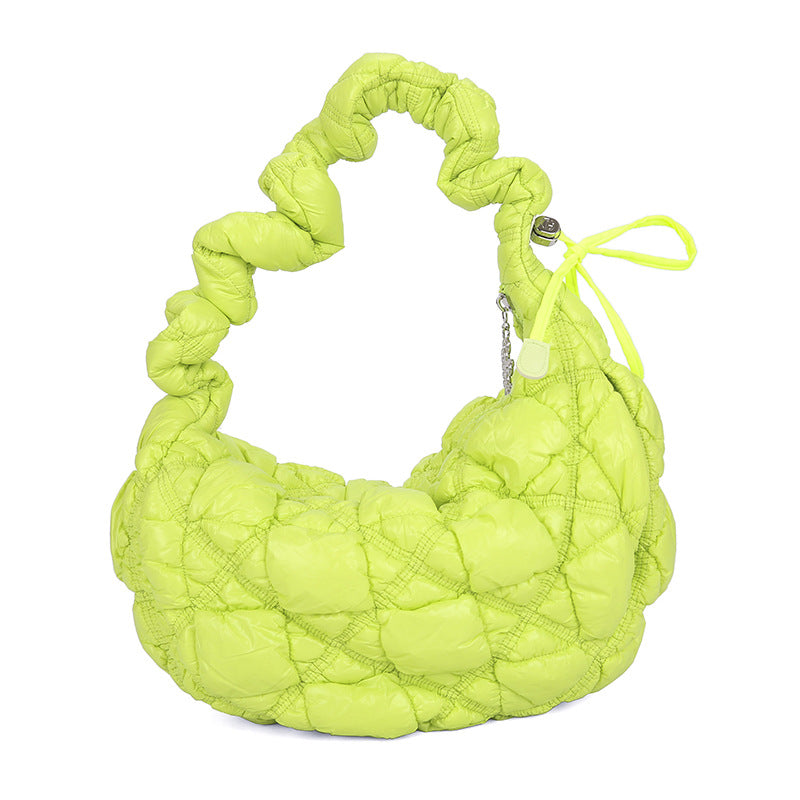 Minority Cloud Pleated Large Capacity Embroidery Thread Shoulder Bags