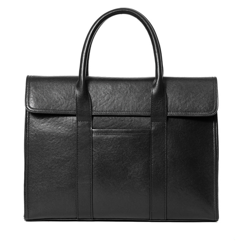 Men's Leather Business Fashion Computer Large Capacity Men's Handbags