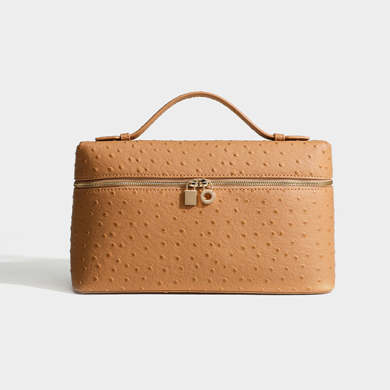 Women's Leather Kelly Box Gold Button Light Shoulder Bags