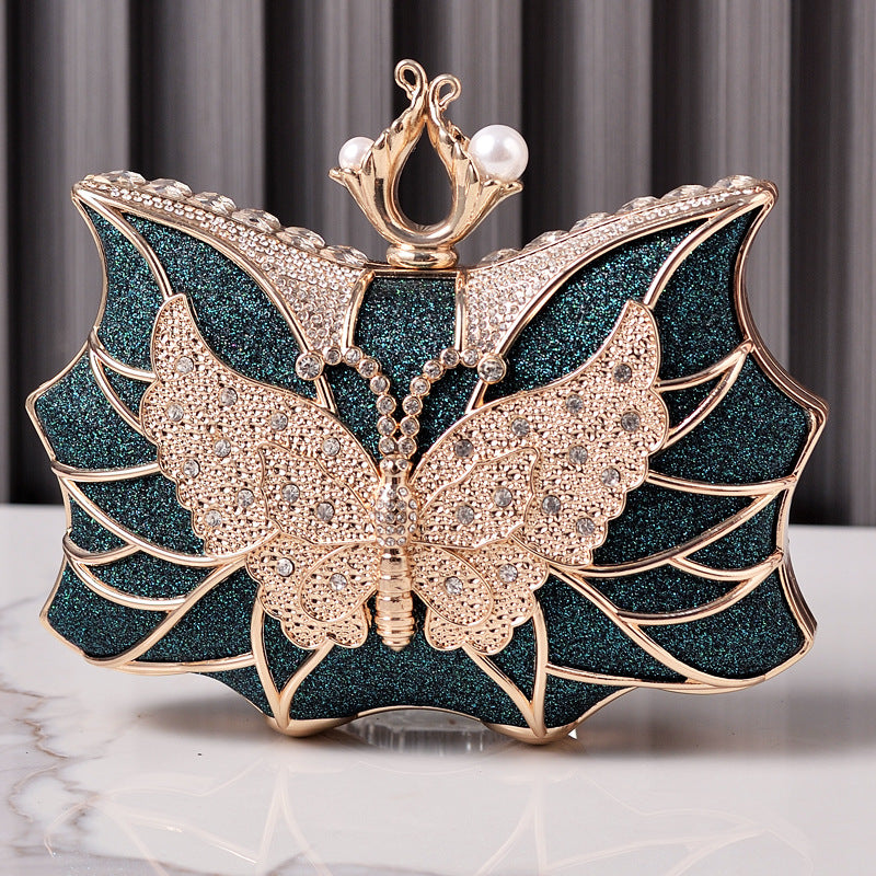 Women's Fashion Luxury Dinner Hollow Butterfly Party Evening Bags