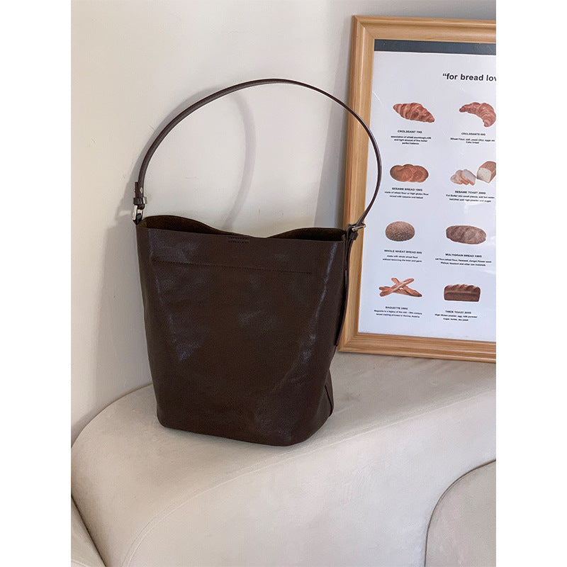 Beautiful Women's Minimalist Cowhide Large Capacity Crossbody Bags