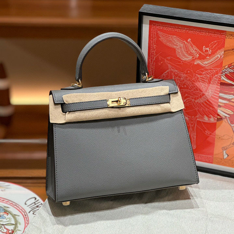 Women's Second Generation Palm Print Kelly Leather Fashion Pouches Mini Shoulder Bags