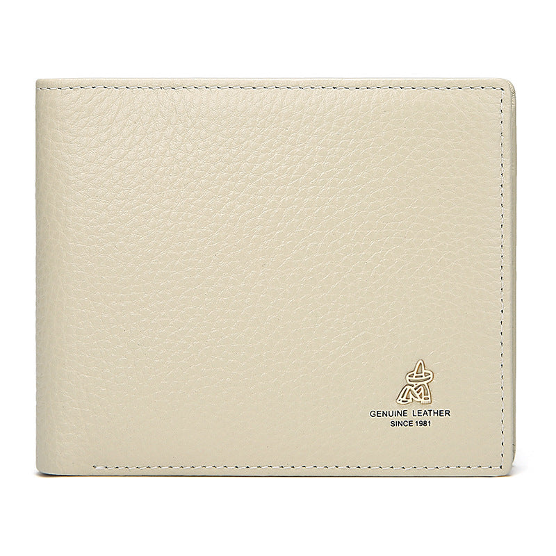 Women's Thin Genuine Leather Korean Style Simple Ladies Wallets