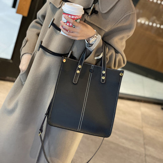 Women's Leather Business First Layer Cowhide Soft Handbags