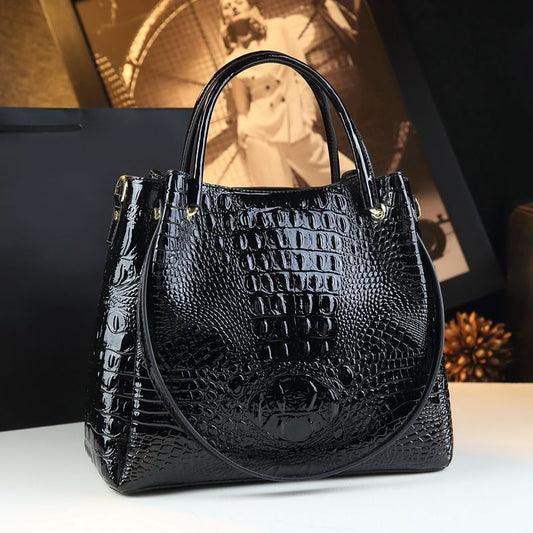 Women's Stylish Good Texture Colorful Crocodile Pattern Bags