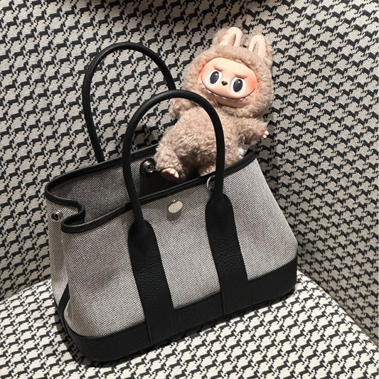 Women's Stitching Top Layer Cowhide Mini Large Handbags