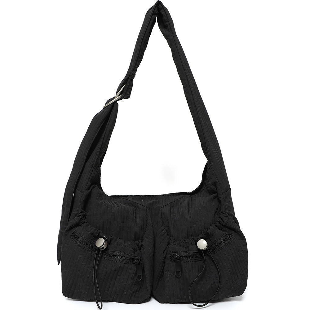 Women's Spring Large Capacity Pleated Cloud Underarm Crossbody Bags