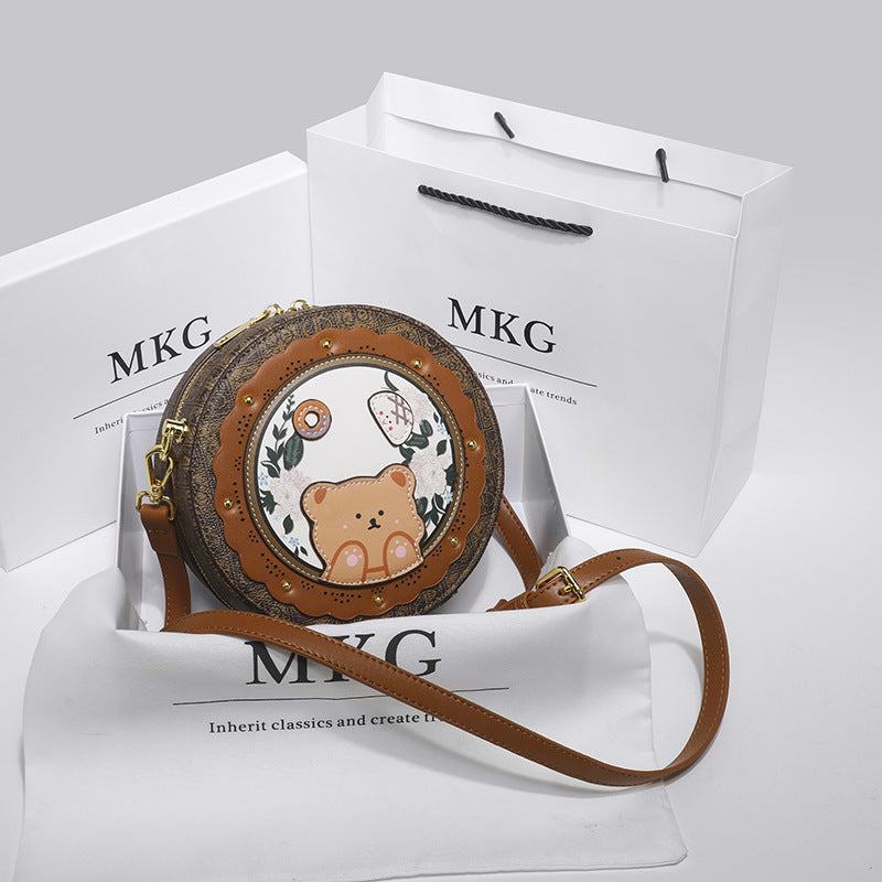 Women's Birthday Gift Genuine Leather Niche Lovely Summer Crossbody Bags
