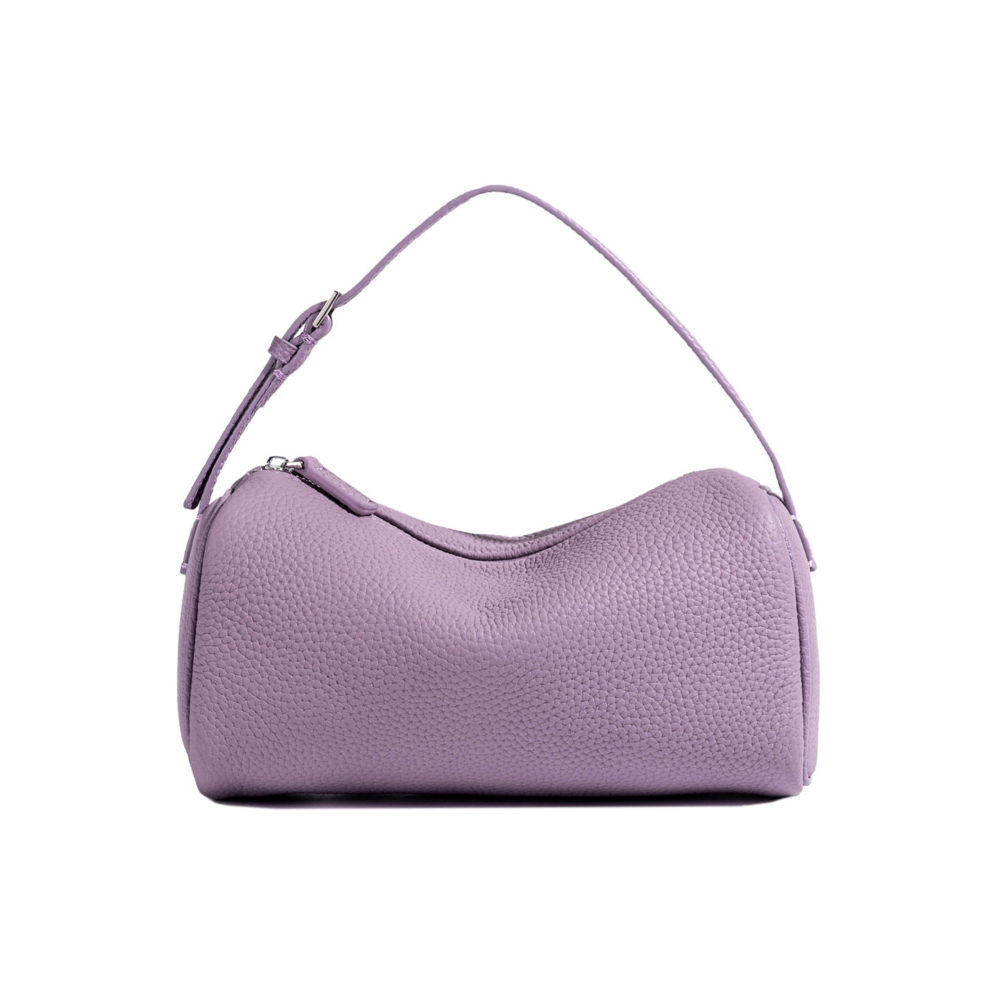 Charming First Layer Cowhide Zipper Round Bags