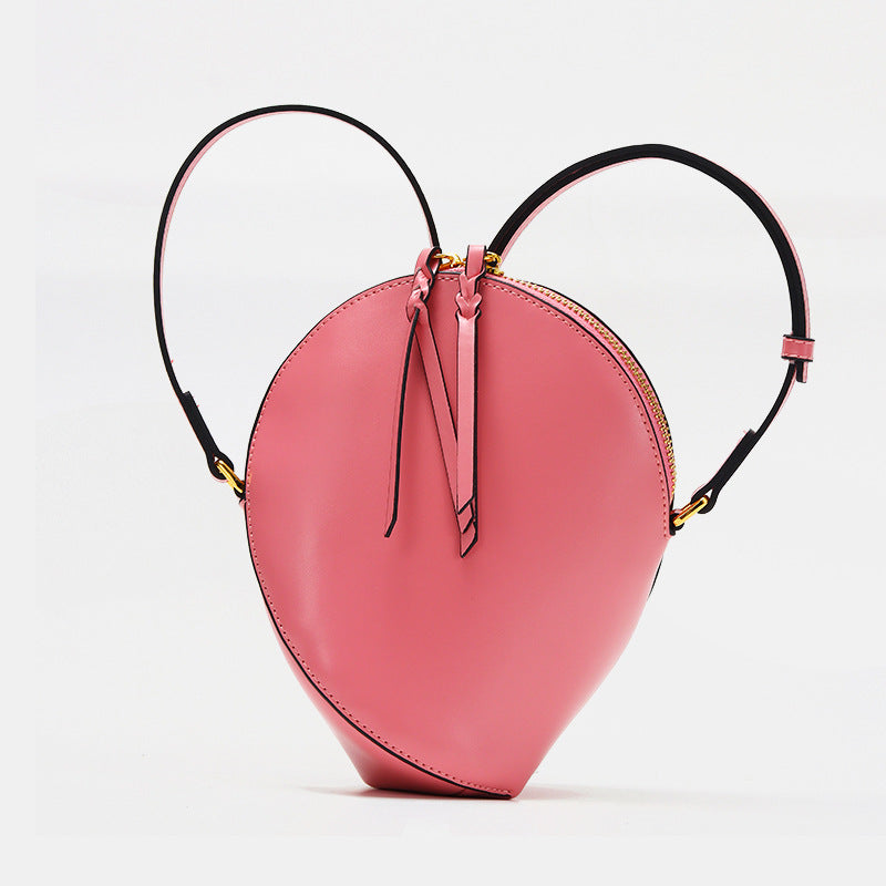 Women's Pea Genuine Leather Stabilizer Ant Hole Shoulder Bags