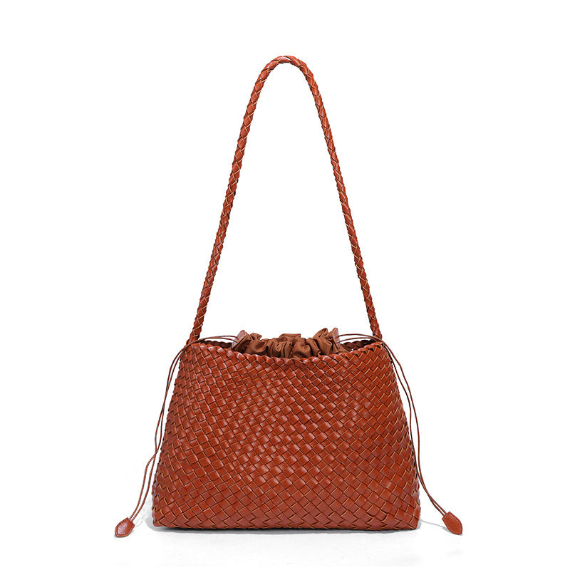 Women's High-grade Woven Large Capacity Composite Shoulder Bags