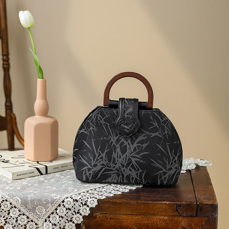 Printed Wooden Ancient Style Cheongsam Banquet Bags
