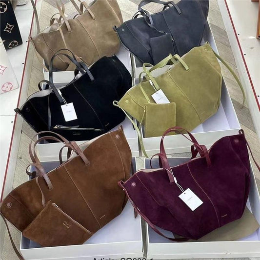 Women's Pauline Matte Leather Wings Style Frosted Shoulder Bags