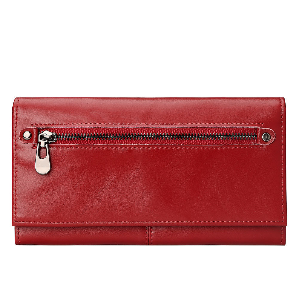 Women's Paul Leather Clutch Large Capacity Long First Ladies Wallets