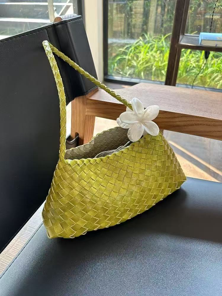 Women's Genuine Leather Hand-woven Underarm High-grade Versatile Shoulder Bags