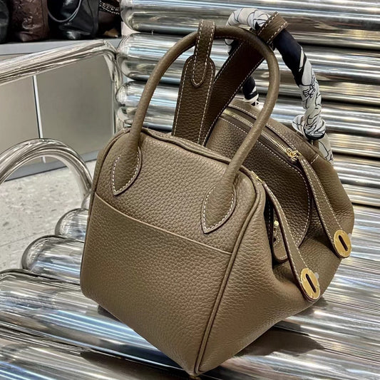 Women's Cowhide Lindy Litchi Pattern High Quality Shoulder Bags