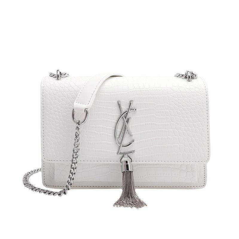 Women's Classy Fashion Crocodile Pattern Chain Shoulder Bags