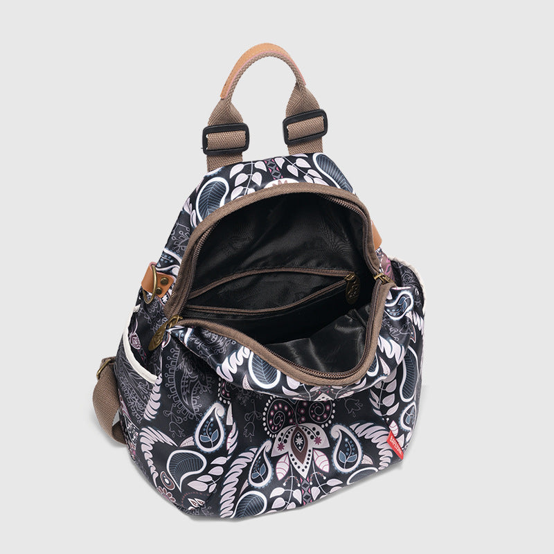 Women's Large Capacity Ethnic Style Fashionable Printed Backpacks