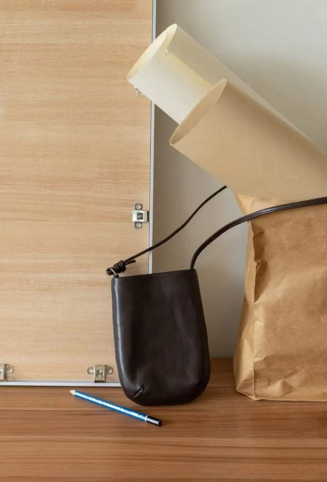 Retro Plant Leather Mini Dopamine Pier Shoulder Bags