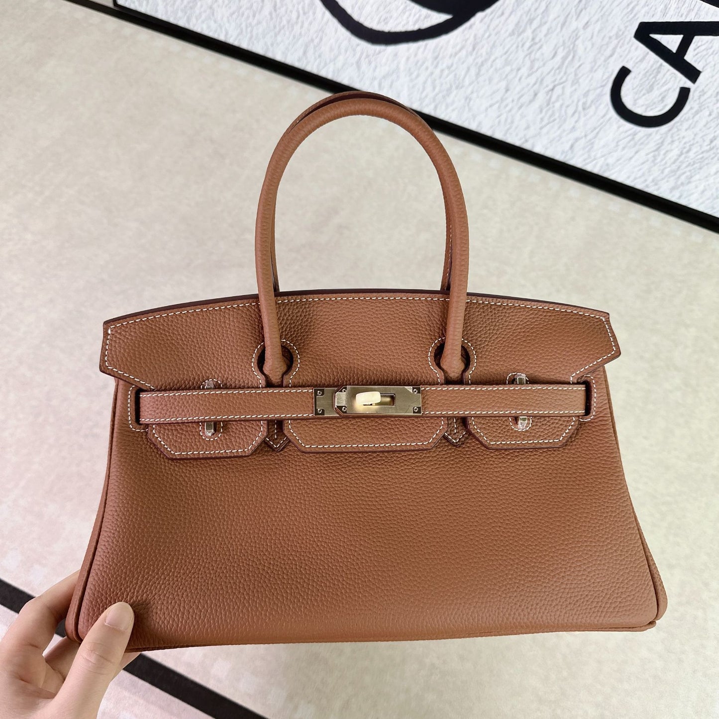 Women's Layer Cowhide Horizontal Large Capacity Versatile Handbags