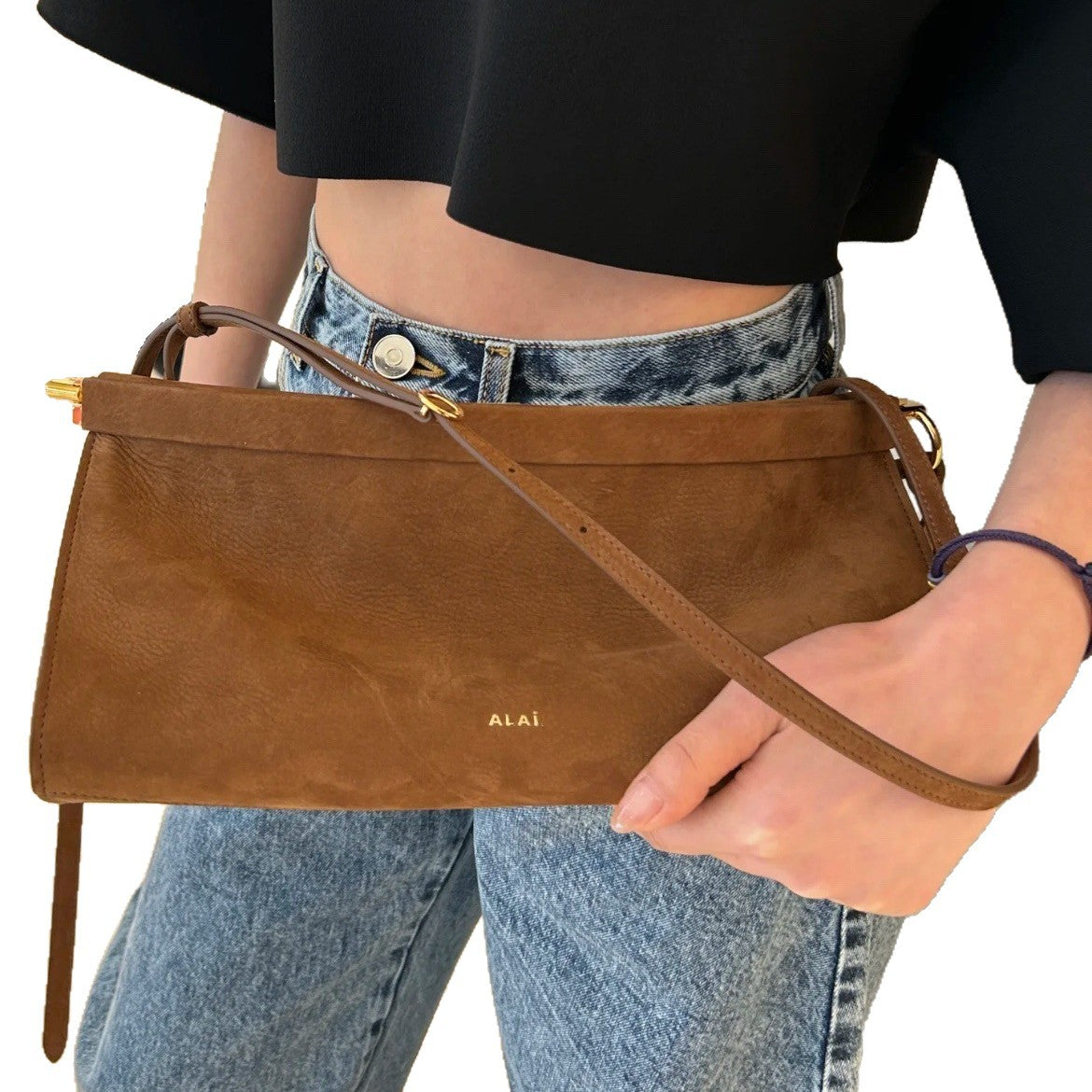 Light Luxury High-grade Imported Cowhide Clip Bags