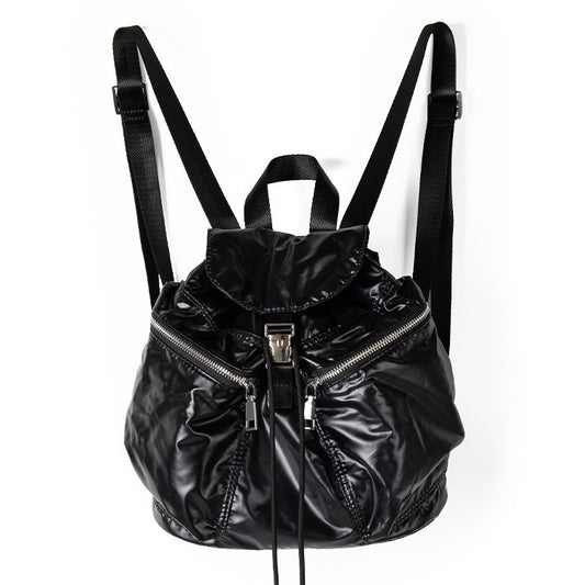 Korean Niche Design Drawstring Glossy Lightweight Backpacks