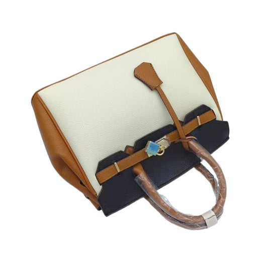 Women's Lychee Pattern Fashion Large Bride Kelly Handbags