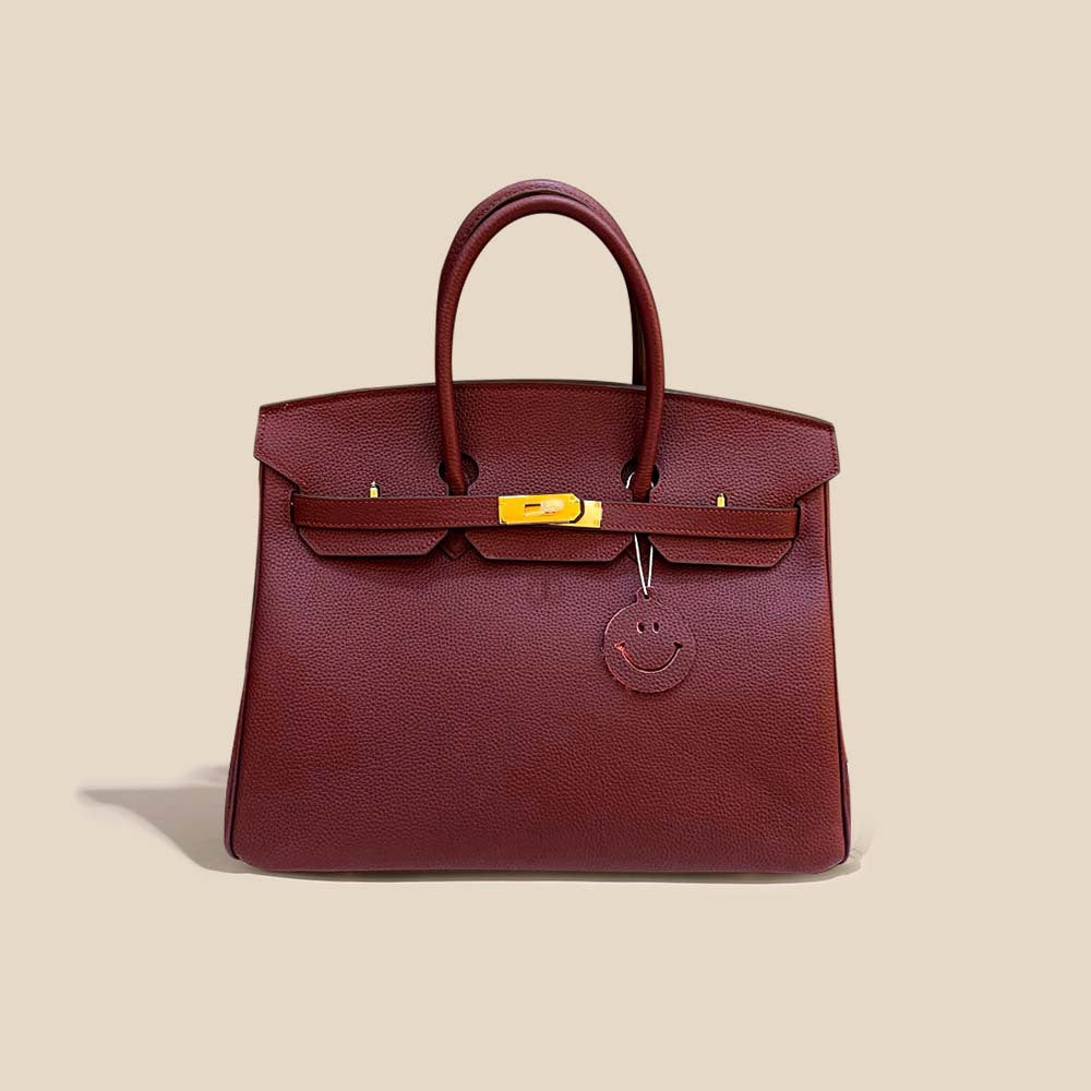 Women's Line First Layer Cowhide Handmade Genuine Bags