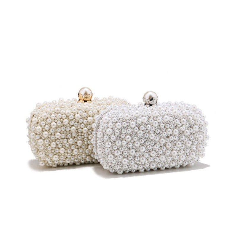 Pearl Dinner Banquet Clutch Handmade Dress Evening Bags