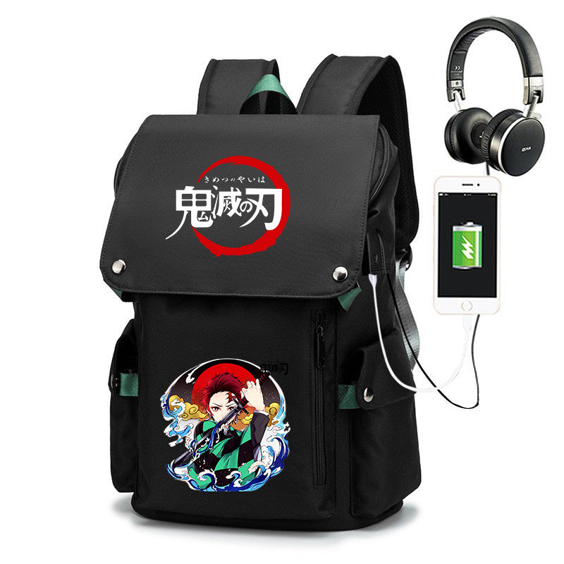 Cartoon Male Junior High Large Capacity Backpacks