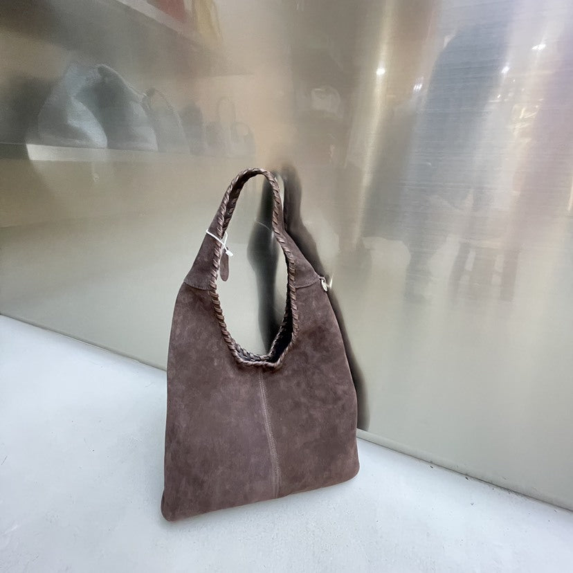 Women's Underarm Cowhide Matte Stitching Versatile Large Bags