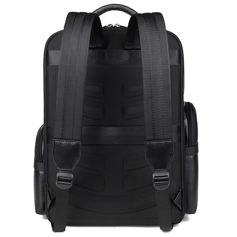 Men's Business First Layer Cowhide Large Capacity Backpacks