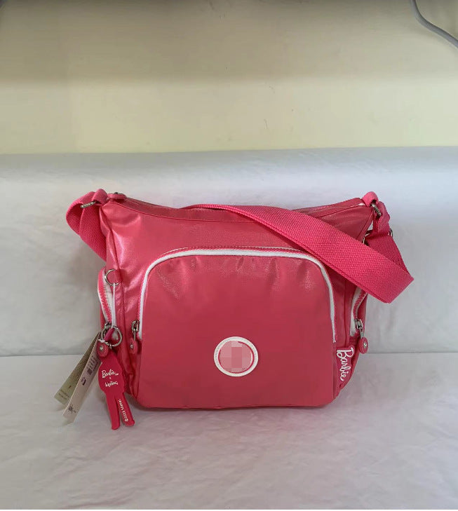 Spring Monkey Mesh Purple Series Nylon Crossbody Bags