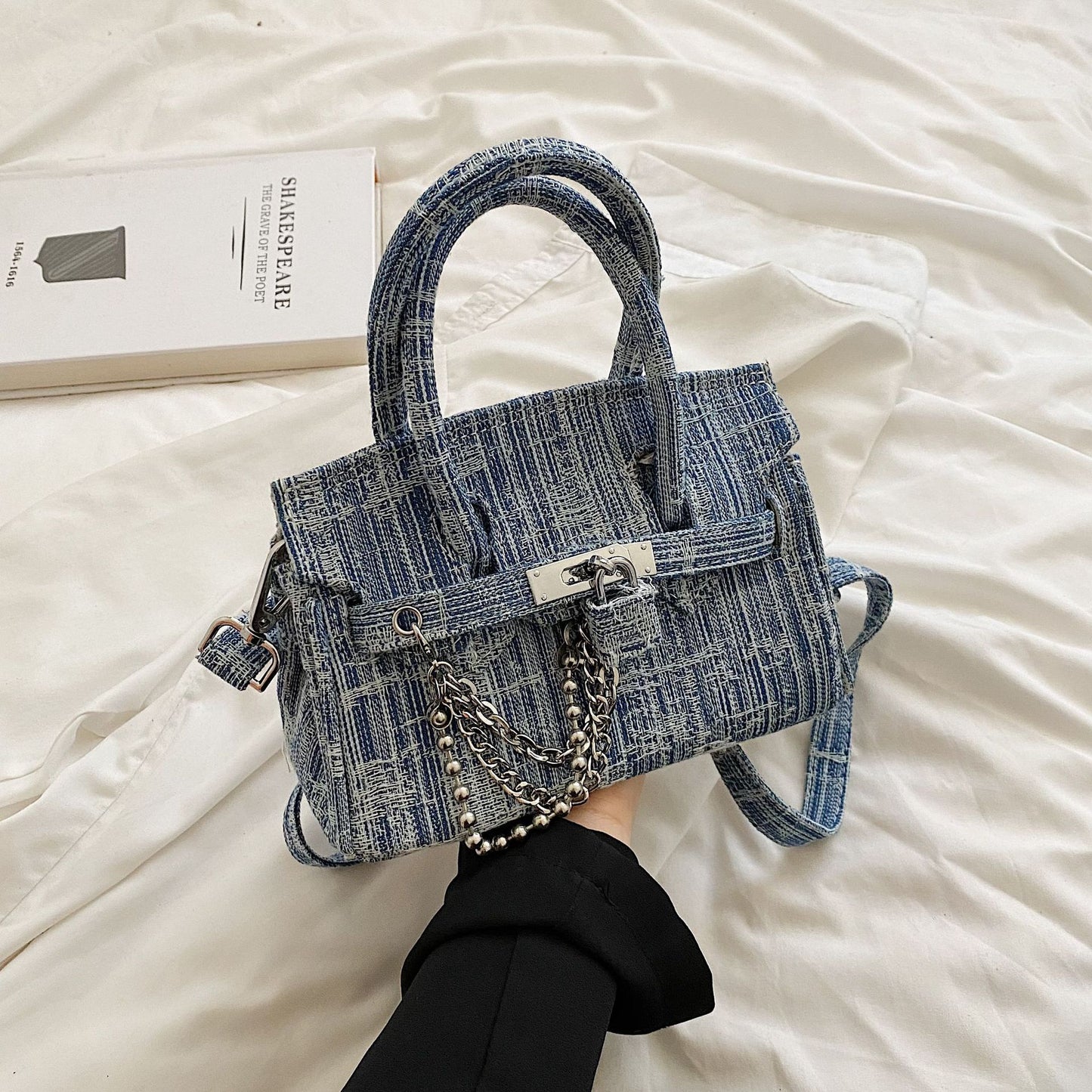 Women's Denim Classic Kelly Street Shot Handbags