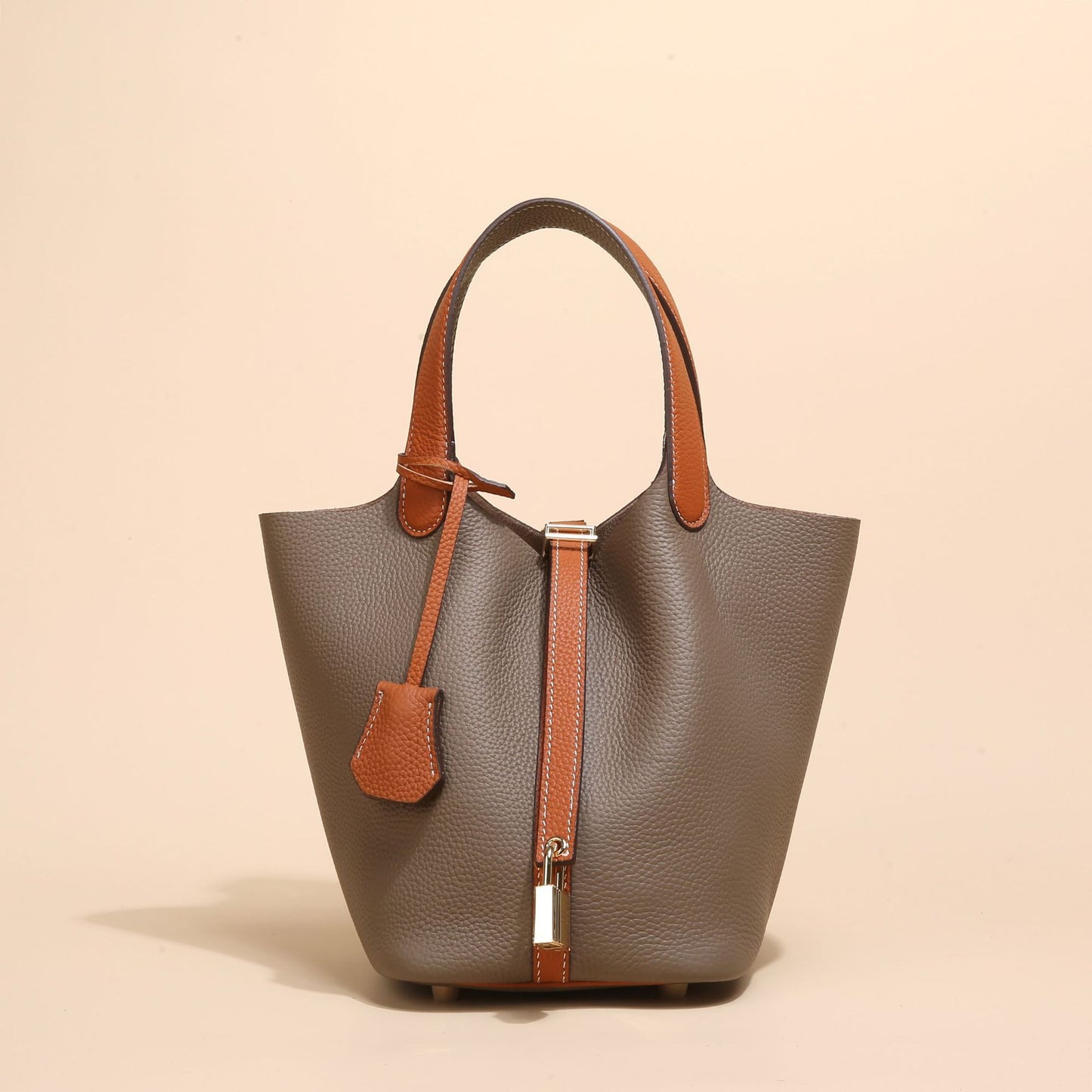 Women's Vegetable Basket Genuine Leather Large Capacity Handbags