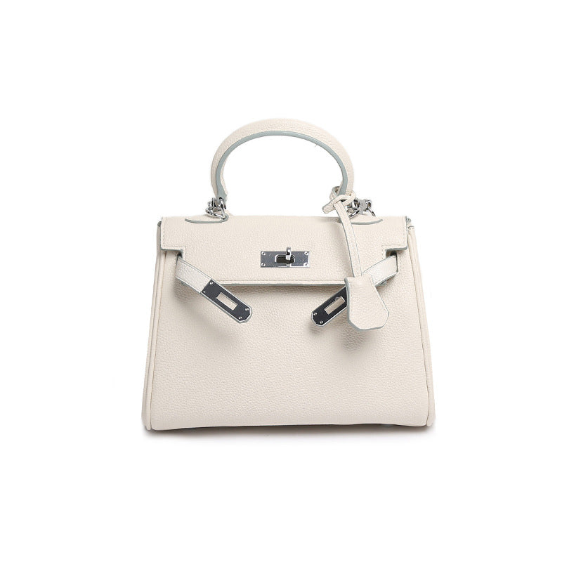 Women's French Minority Advanced Texture Portable Kelly Bags