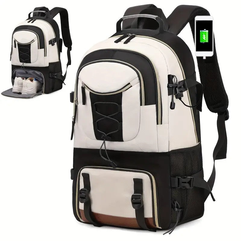 Classy Large Capacity Carpetbag Hiking Oxford Backpacks
