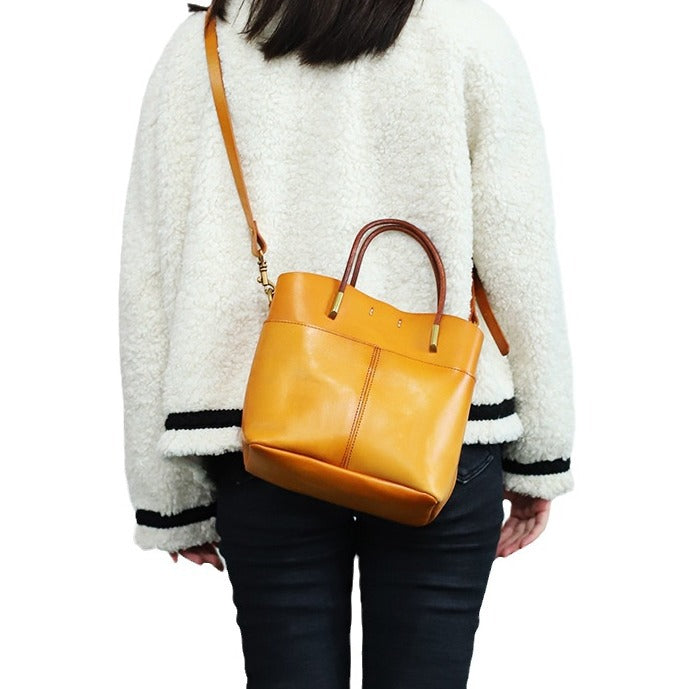 Women's Design Genuine Leather Vegetable Tanning Portable Crossbody Bags