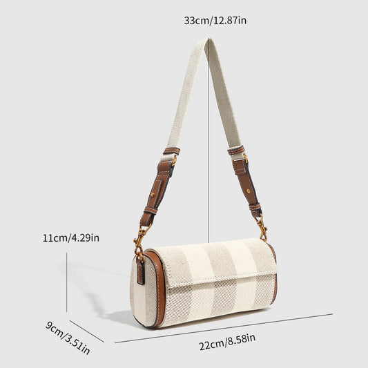 Women's Advanced Texture Design Cylindrical Pillow Crossbody Bags