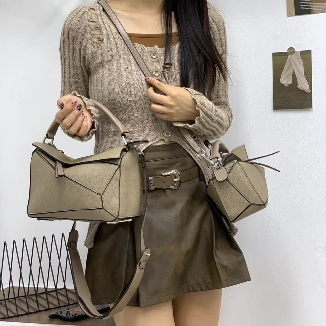 Women's Unique Design Simple Fashion Stitching Crossbody Bags