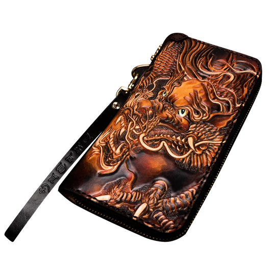 Men's Leather Handmade Female First Layer Cowhide Men's Wallets