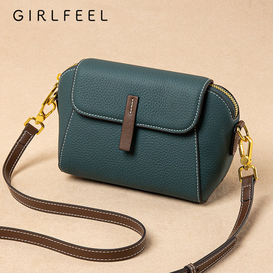 Women's Mobile Summer Genuine Leather Fashion Shell Crossbody Bags