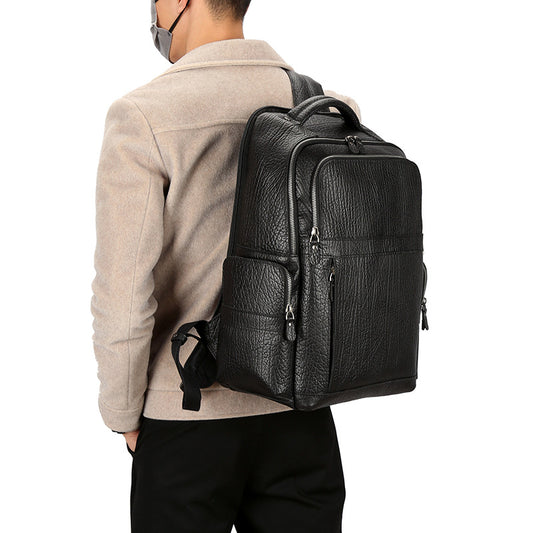 Men's Multifunction Difference Genuine Leather Leisure First Backpacks