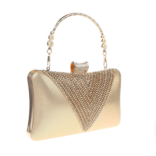 Women's Quality Rhinestone Luxury Elegant Banquet Portable Easy To Bags