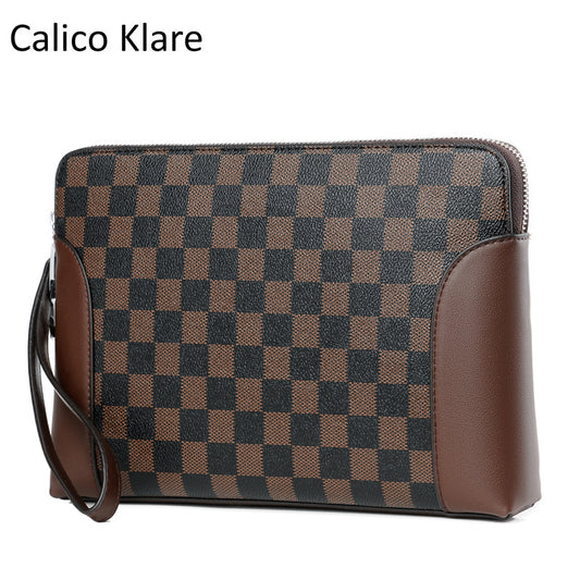 Men's Fashion Password Vintage Clutch Male Large Men's Handbags
